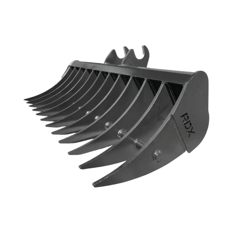 Hitachi ZX55U-3F Quick Attach Land Rake 60 inch attachment for excavator