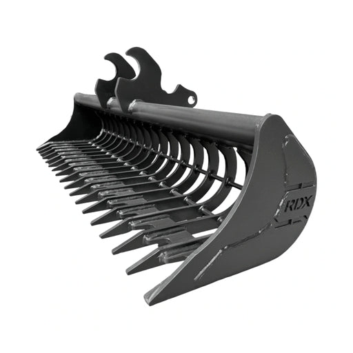 Kubota KX040 Quick Attach Rake Riddle Bucket 60 inch attachment for excavator